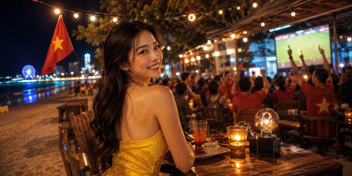 Người chơi xem kết quả xổ số tại quán cà phê Vũng Tàu buổi chiều